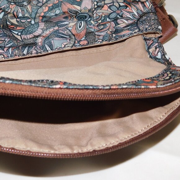 Sakroots Recycled Eco Twill Foldover Crossbody Owl Keychain - Picture 10 of 12